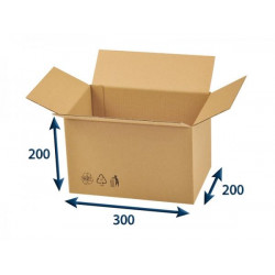 Kartonová krabice 3VVL 300 x 200 x 200