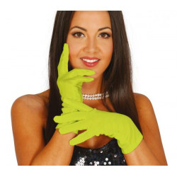 Látkové rukavice sv. zelené