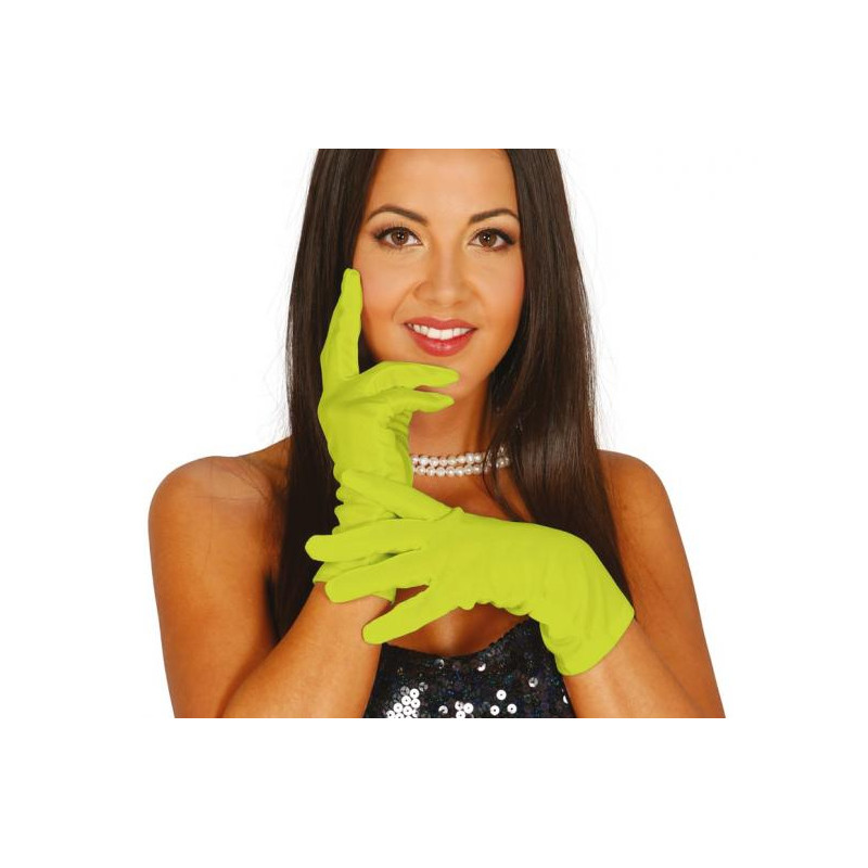 Látkové rukavice sv. zelené