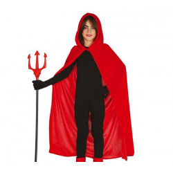Dětský plášť červený s kapucí