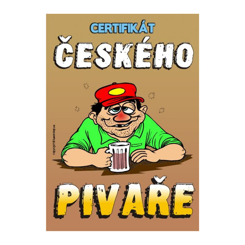 Certifikát českého pivaře
