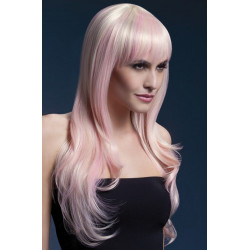 Paruka Sienna blond s nádechem růžové
