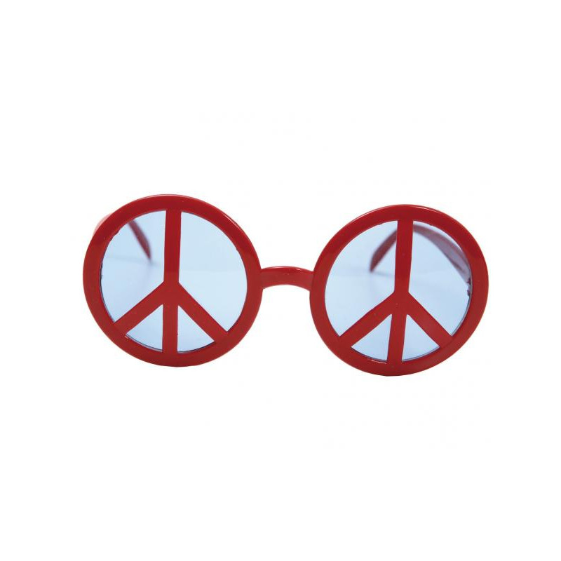 Brýle Peace symbol červené