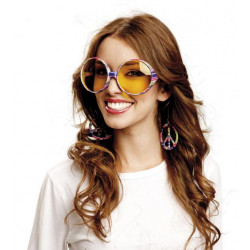 Brýle Hippie velké barevné
