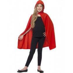 Dětský plášť s kapucí červený