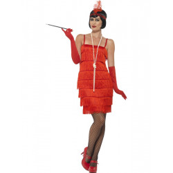Kostým Flapper krátké šaty červené