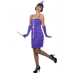 Kostým Flapper krátké šaty fialové
