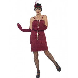 Kostým Flapper krátké šaty vínové