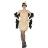 Kostým Flapper krátké šaty zlaté