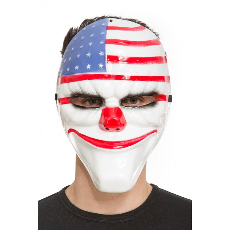 Obličejová maska Klaun USA