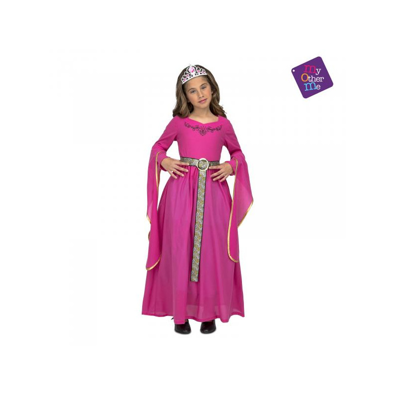 Dětský kostým Středověká princezna růžová