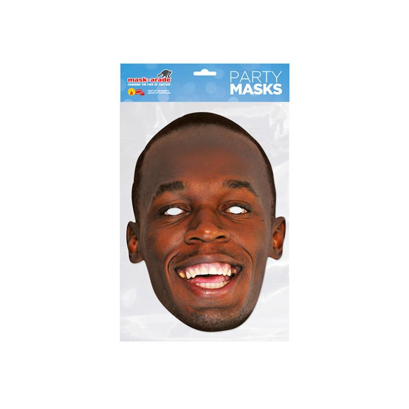 Papírová maska Usain Bolt