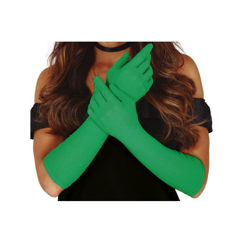 Látkové rukavice zelená