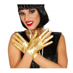 Krátké rukavice zlaté