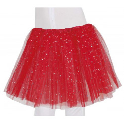 Dětská sukně s hvězdičkami červená